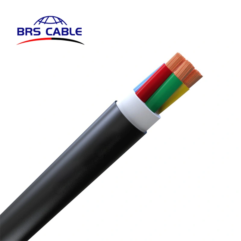 Cable de bomba sumergible redondo de 4 núcleos