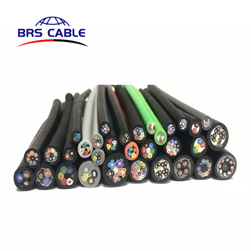 cable de robot de tubería cctv de chaqueta de pvc