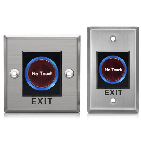 no toque el botón de salida 