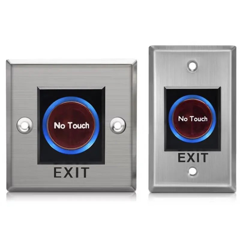 no toque el botón de salida 