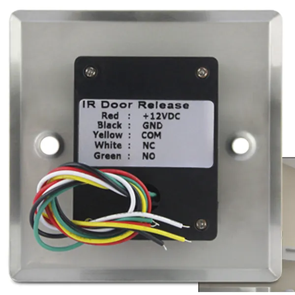 no toque el botón de salida 