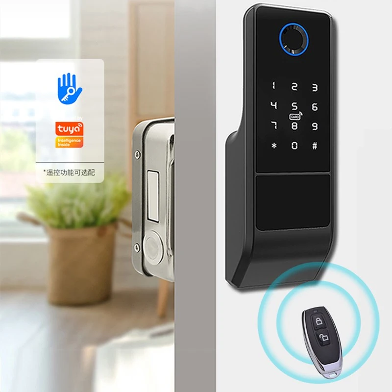Tuya smart IC RFID Stainless Fingerprint Door Lock