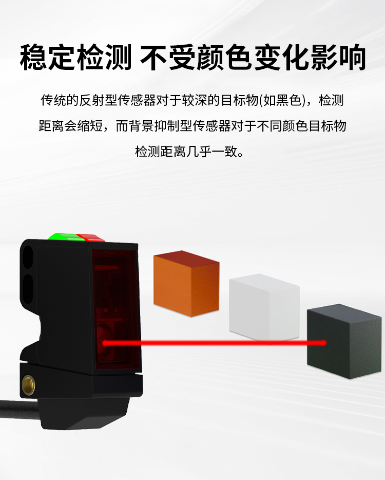 O300霍尔调节背景抑制光电开关