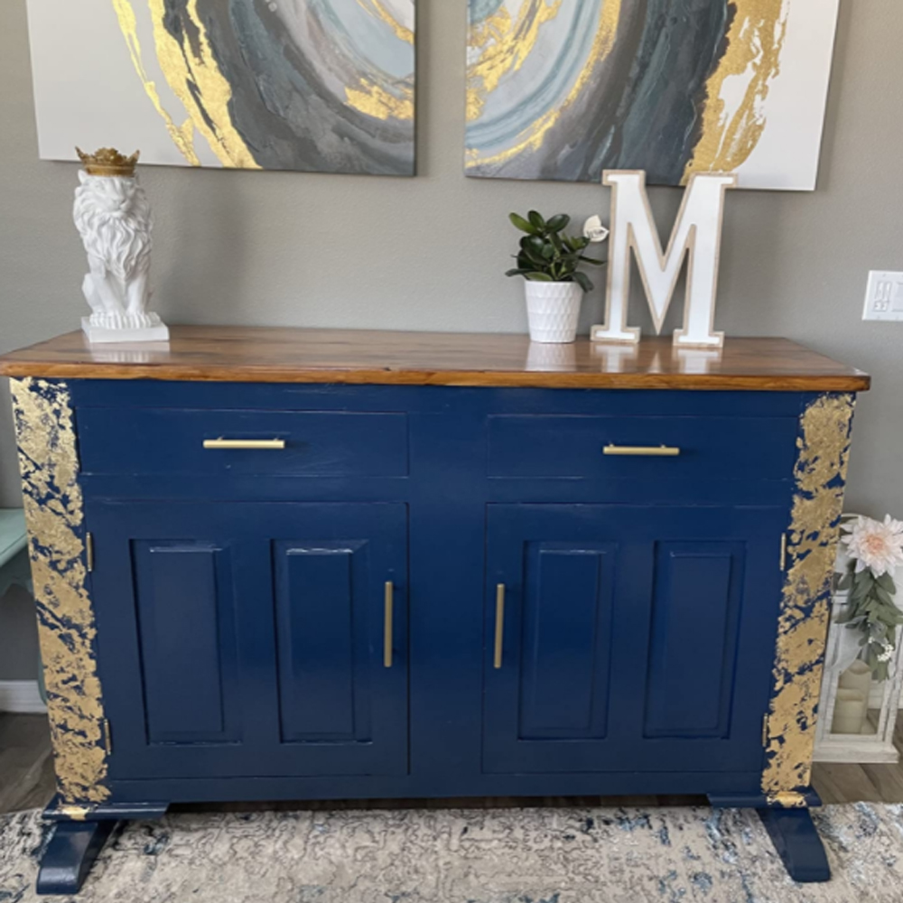 Remodel the old buffet with QogriSun hex brass pulls giving them more amazing looking