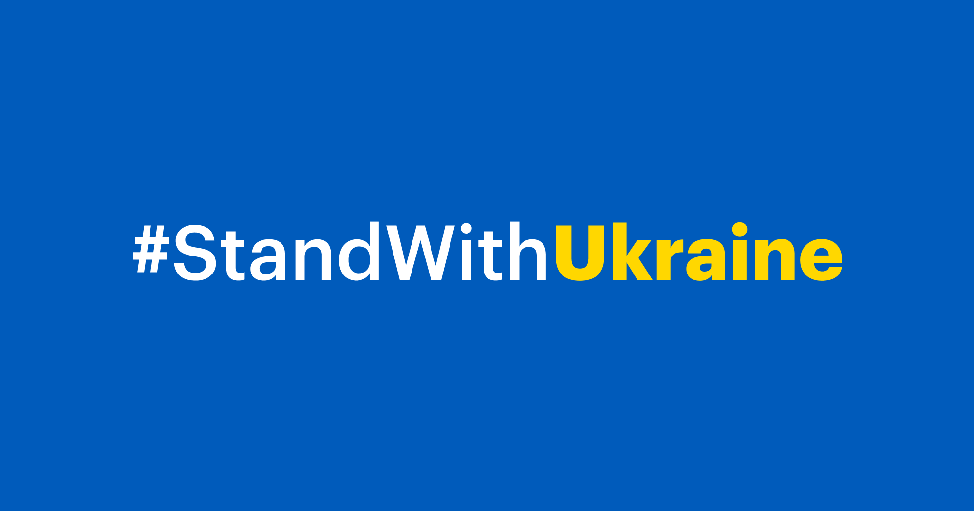 We Stand With Ukraine