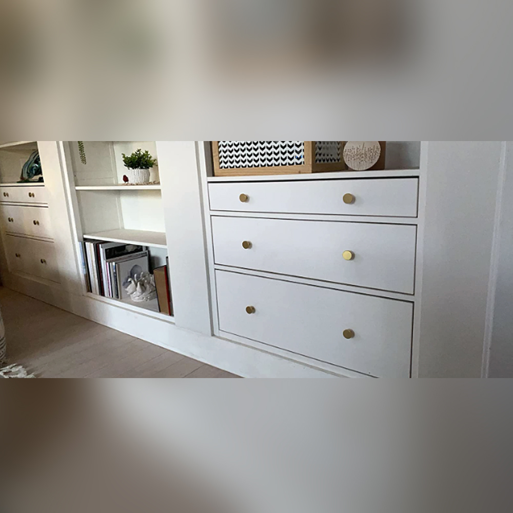 Find out how QogriSun solid brass cabinet knobs make up your modern furniture, bringing warm changes to the interior style.