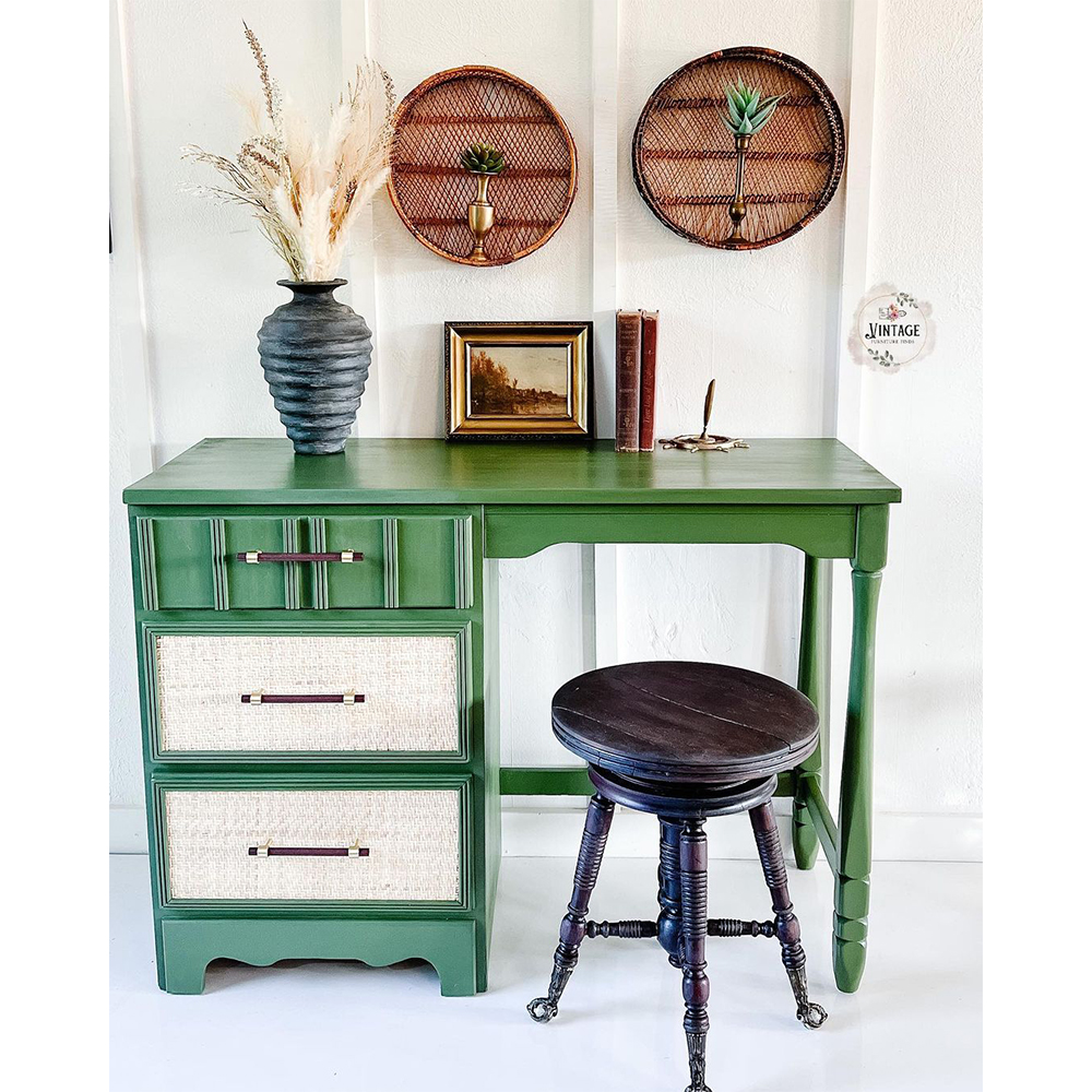 It’s so exciting to breathe new life into old vintage furniture and make this Maple Desk look super cute