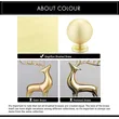 QogriSun Solid Brass Cabinet Knobs, Round Ball Gold Knobs for Dresser Drawer, Modern Kitchen Hardware, Brushed Brass Finish