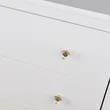 QogriSun Glass Crystal Knobs Brass Drawer Knobs Dresser Pulls, Gold Round Cabinet Hardware for Kitchen Bathroom