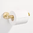 QogriSun Brass Toilet Paper Holder for Bathroom, Gold European Toilet Tissue Holder Wall Mounted Toilet Roll Holder, Brushed Brass Bathroom Accessories
