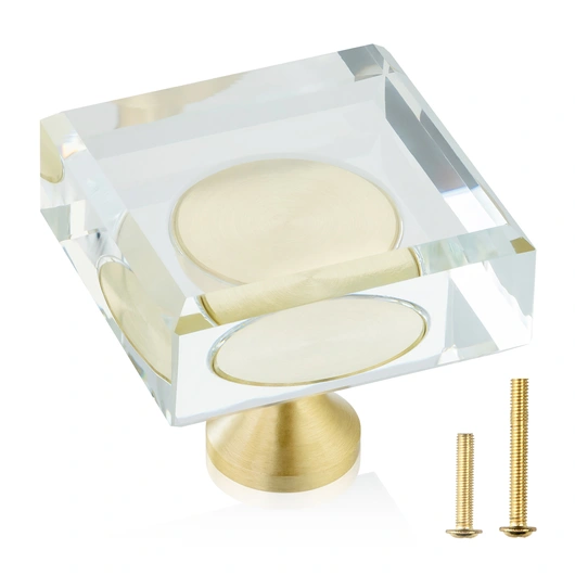 QogriSun 5-Pack Solid Brass Spherical Cabinet Knobs, 1.1-Inch Diameter,  Ball Gold Decorative, Round Copper Kitchen Hardware, Drawer Pulls, Dresser
