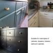 QogriSun Solid Brass Cabinet Knobs, Round Ball Gold Knobs for Dresser Drawer, Modern Kitchen Hardware, Brushed Brass Finish