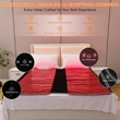 Red Light Therapy Mat for full Body, Near Infrared Light Therapy Blanket, 128 mW/cm², 75“*35“, 3300 LEDs, 3-Year Warranty