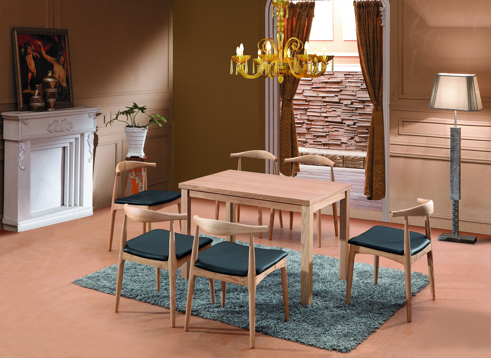 hotel restaurant  dining table chair  sofa set  furniture