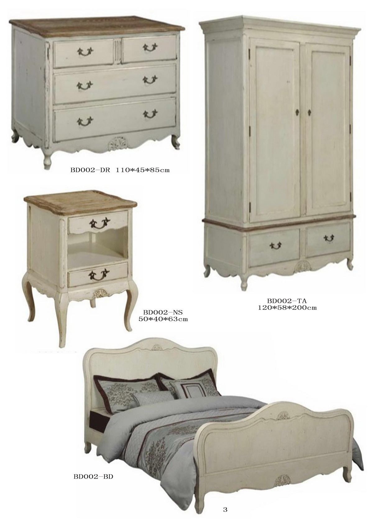 french style  solid wood   wardrobe closet    for home and hotel