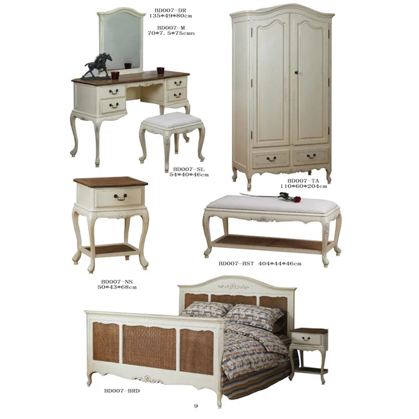 french style  solid wood   wardrobe closet    for home and hotel