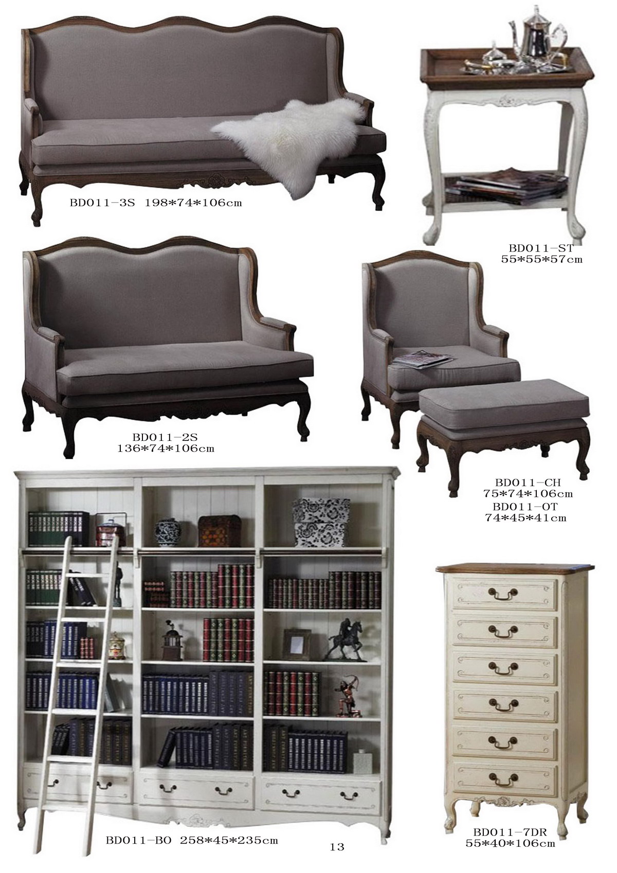 french style  solid wood   wardrobe closet    for home and hotel