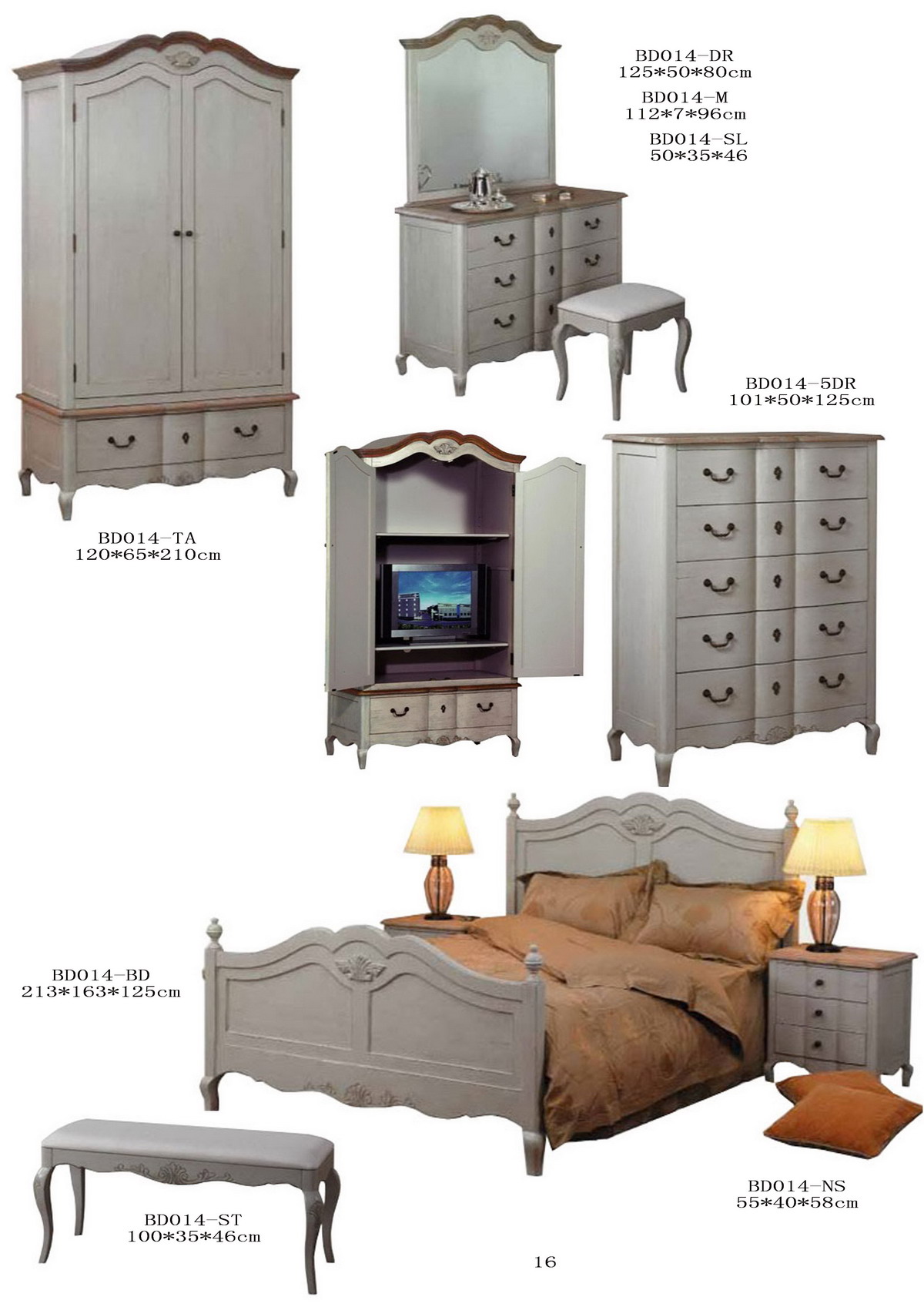 french style  solid wood   wardrobe closet    for home and hotel