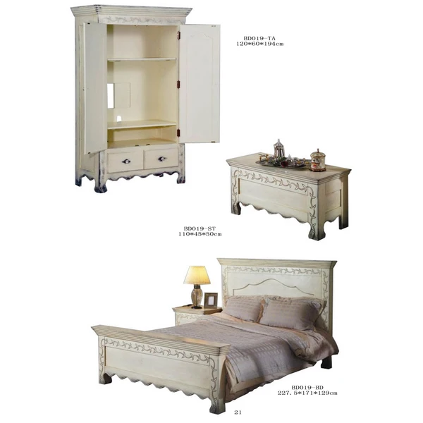 french style  solid wood   wardrobe closet    for home and hotel