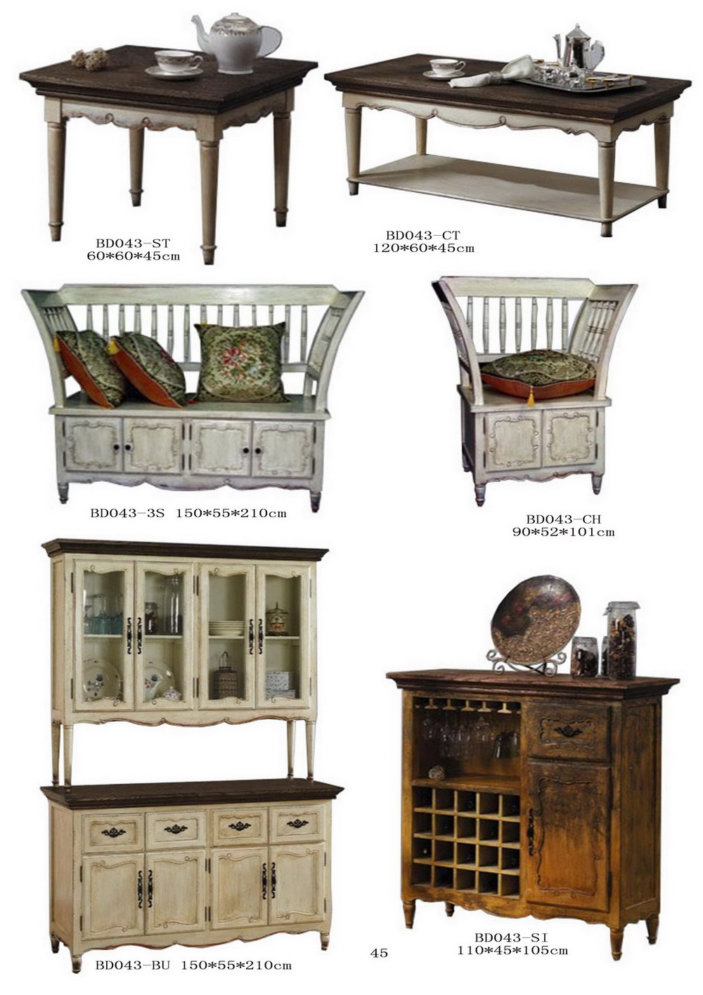 french style  solid wood   wardrobe closet    for home and hotel