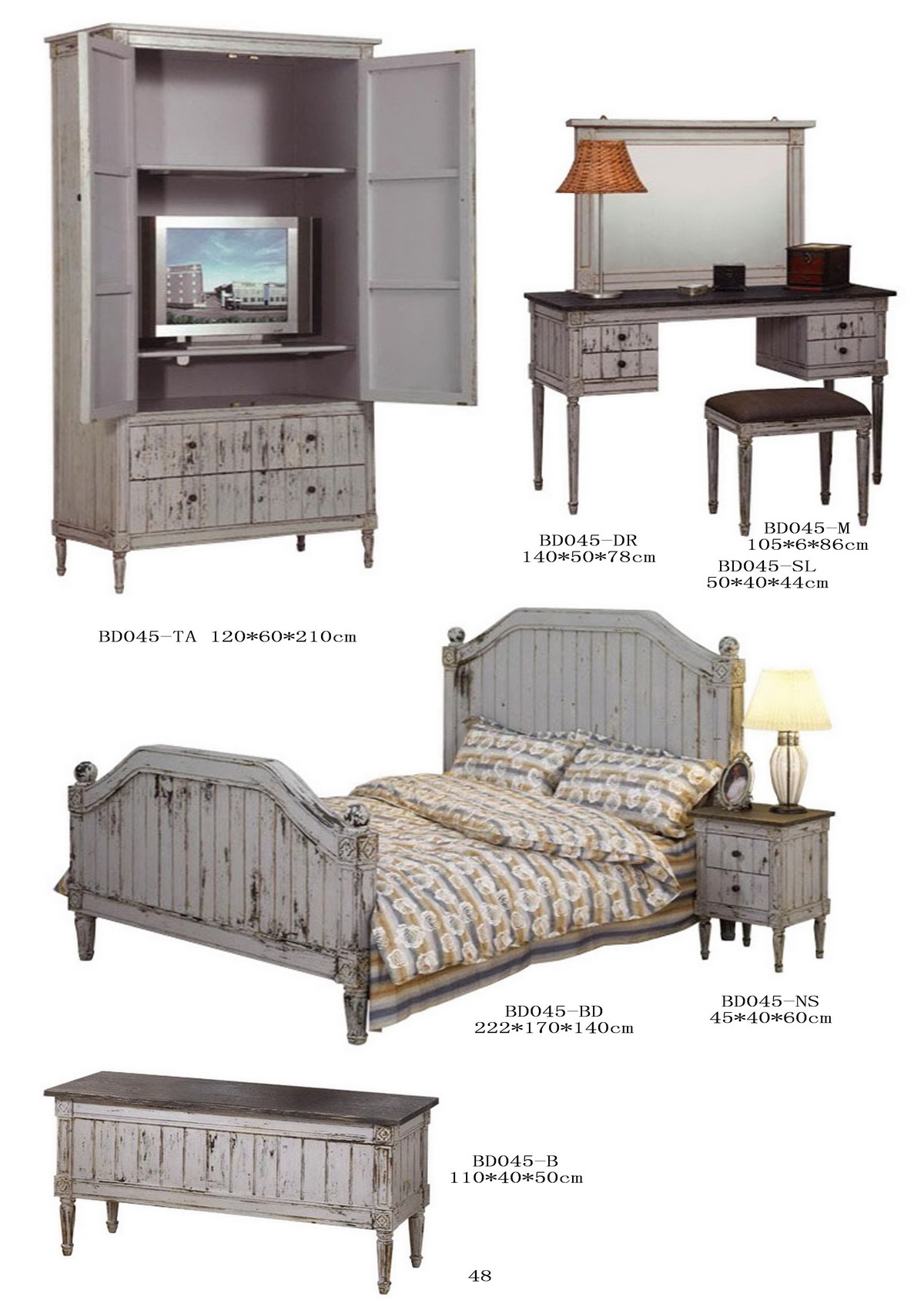 french style  solid wood   wardrobe closet    for home and hotel