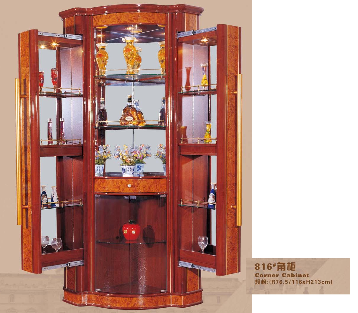 contemporary glass cabinet 