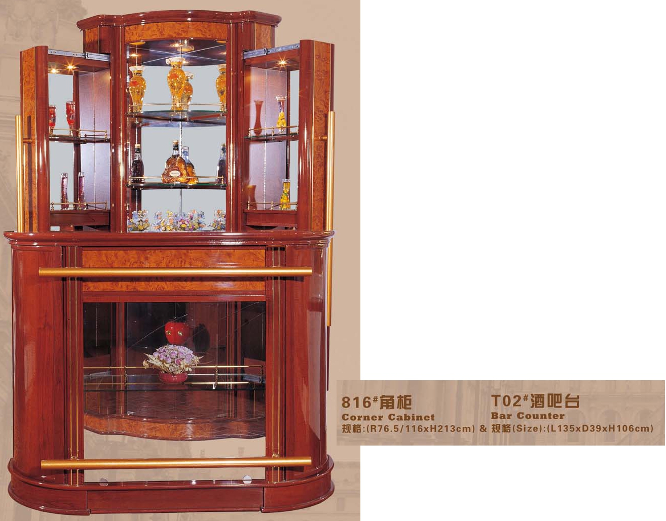 contemporary glass cabinet 