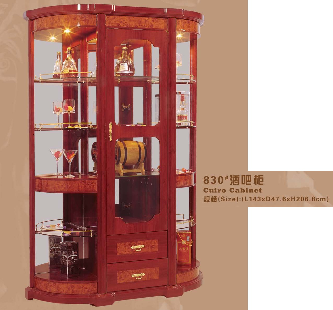 contemporary glass cabinet 