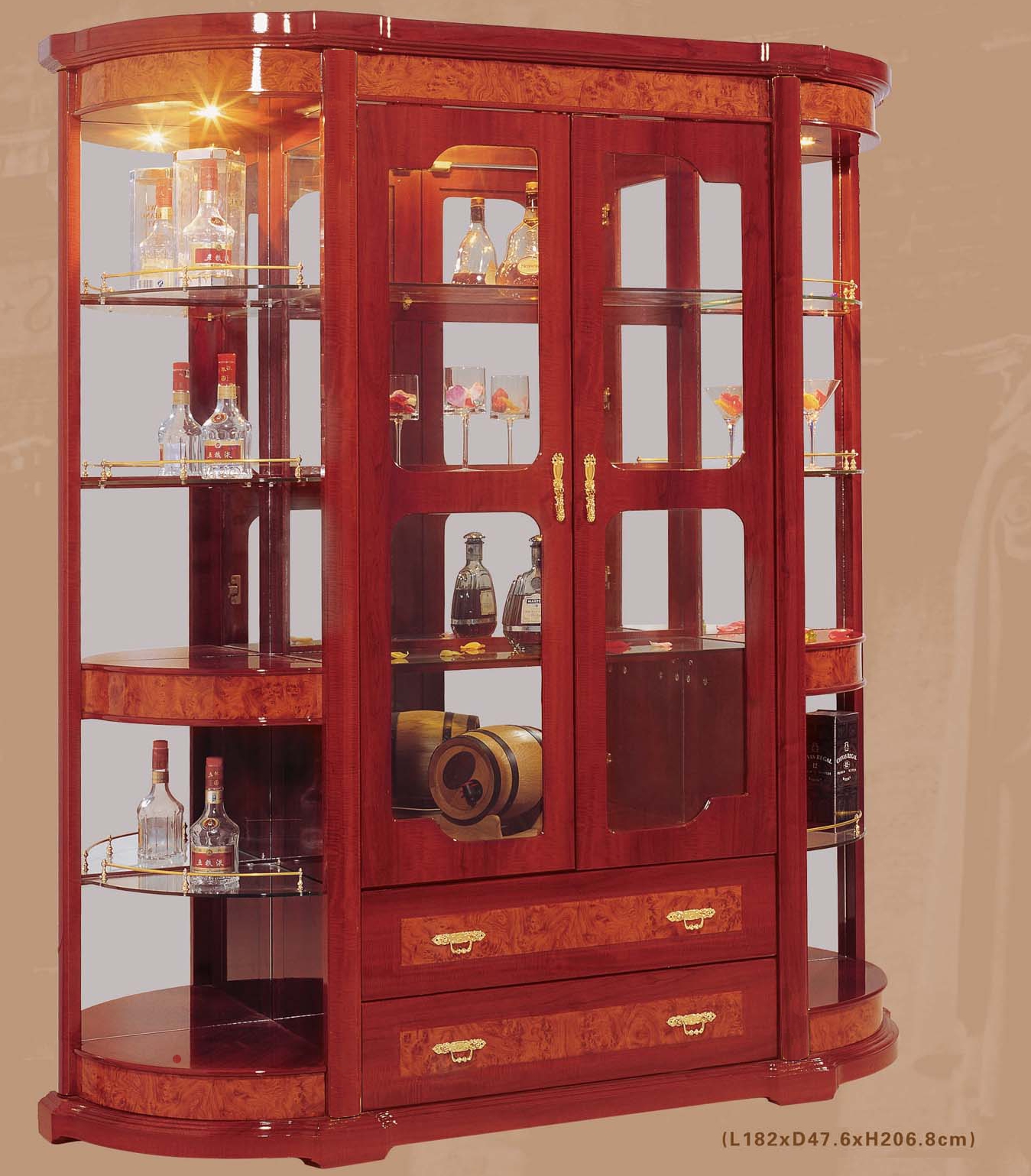 contemporary glass cabinet 