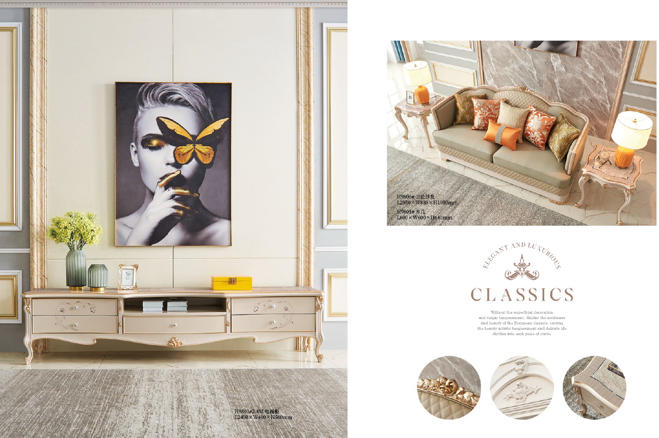 american european  style  furniture dining room bedroom living room set 