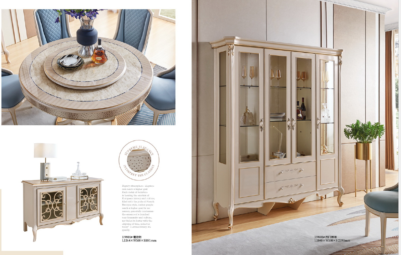 american european  style  furniture dining room bedroom living room set 