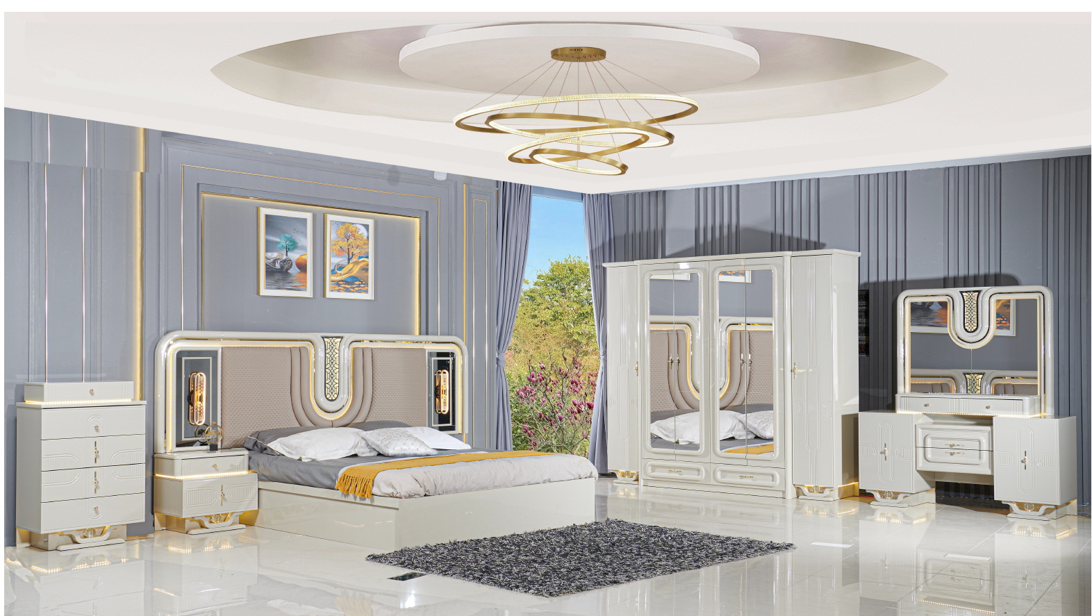 contemporary middle east country african country affordable reasonable competitive price furniture bedroom set