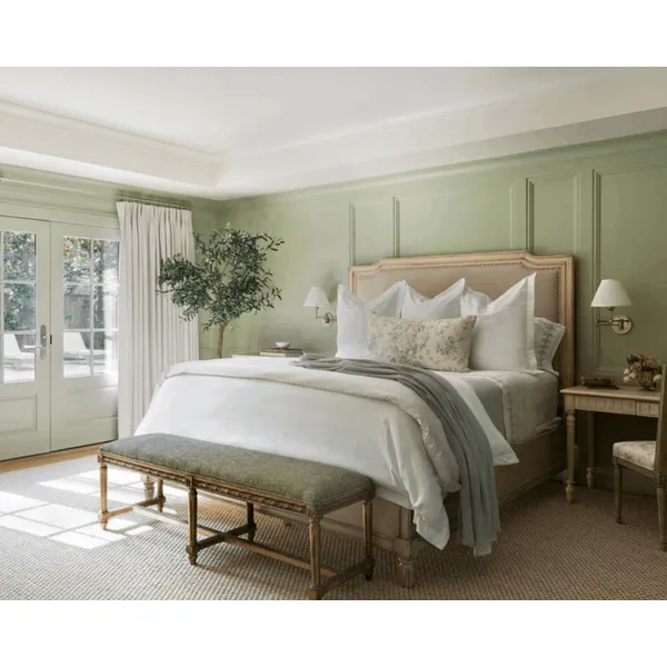 french style bed,night stand,bench,ottoman