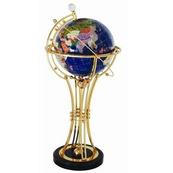luxury high quality  lighting globe for home decoration office hotel combine with valuable materials lapis gold powder pearl powder mother of pearl  jade zinc alloy