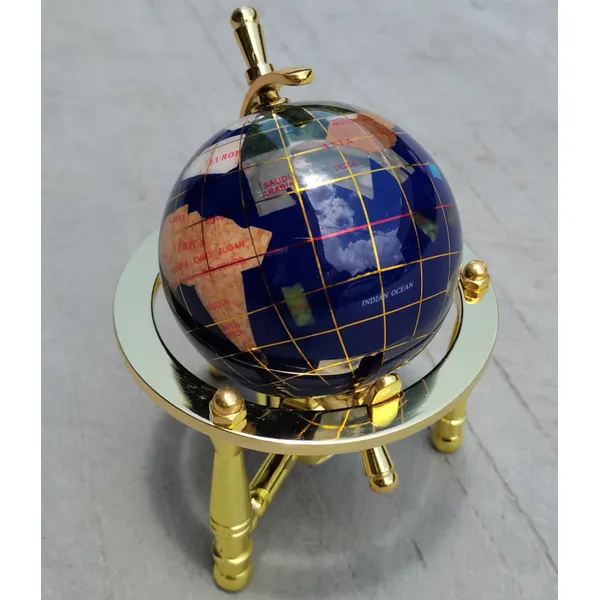 luxury high quality  gift globe for home decoration office hotel combine with valuable materials lapis gold powder pearl powder mother of pearl  jade zinc alloy