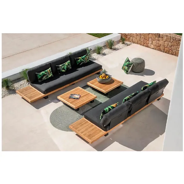 outdoor teak wood sofa coffee table