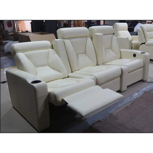 comfortable hospital clinic electric infusion  3seat sofa with leather high density foam