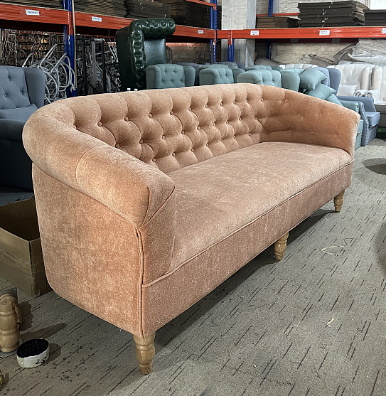 french style fabric chesterfield sofa,high density foam  coffee table living room  for home and hotel