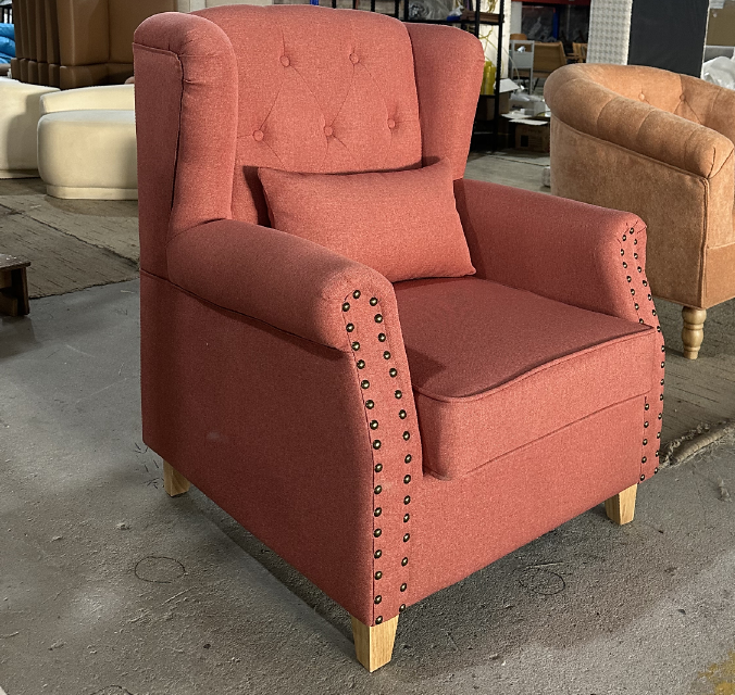 french style fabric leisure chair ,high density foam   living room  for home and hotel