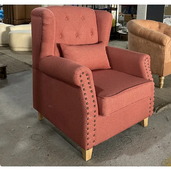 french style fabric leisure chair ,high density foam   living room  for home and hotel