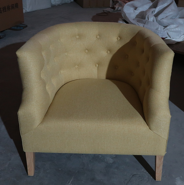 french style fabric leisure chair ,high density foam   living room  for home and hotel