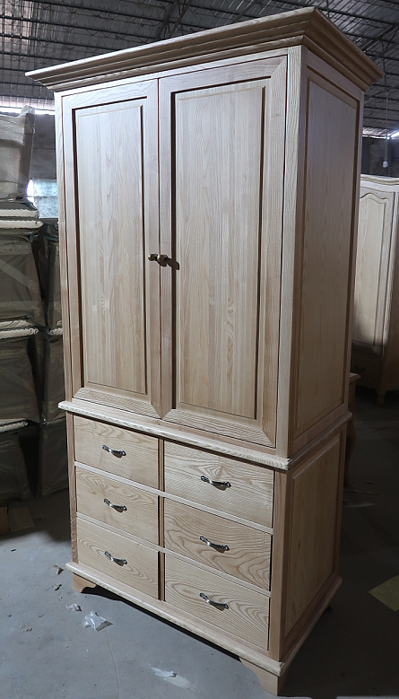 french style  solid wood   wardrobe closet    for home and hotel