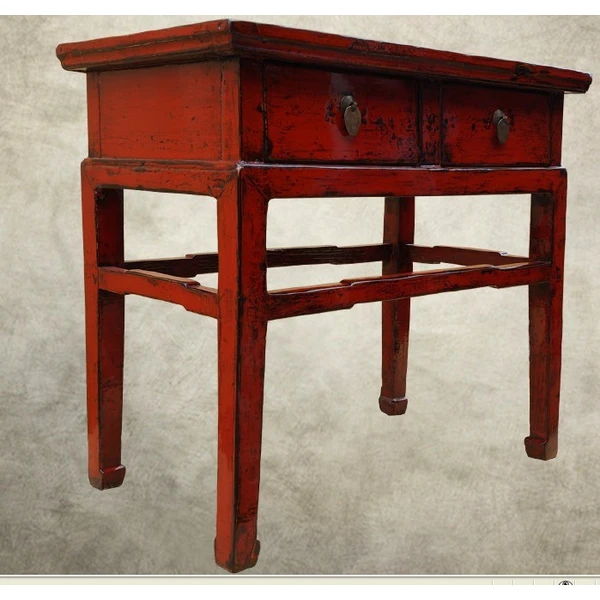 solid elm wood  chinese countryside furniture console table 