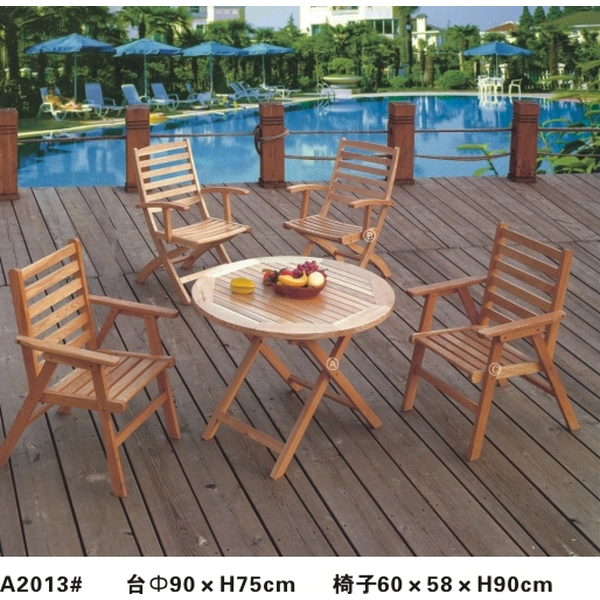 outdoor teak wood  chair  table