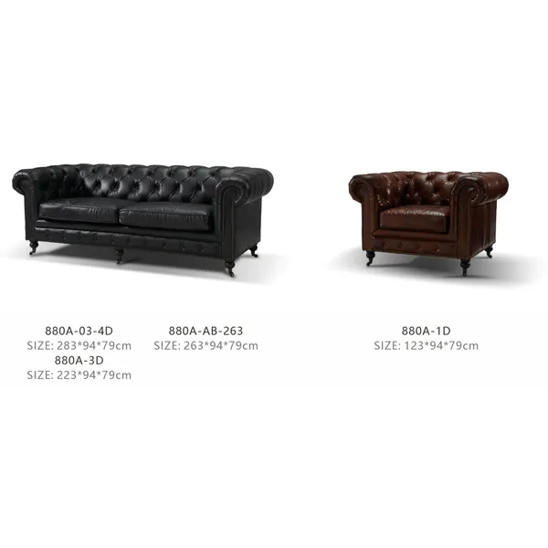 chesterfield sofa,high density foam  coffee table living room  for home and hotel