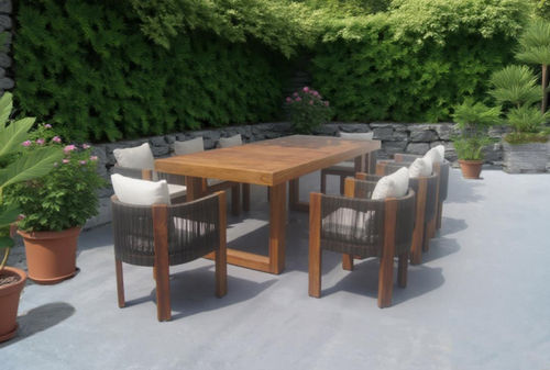 outdoor teak wood  chair  table