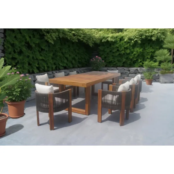 outdoor teak wood  chair  table