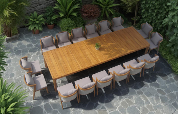 outdoor teak wood  chair  table