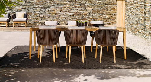 outdoor teak wood  chair  table