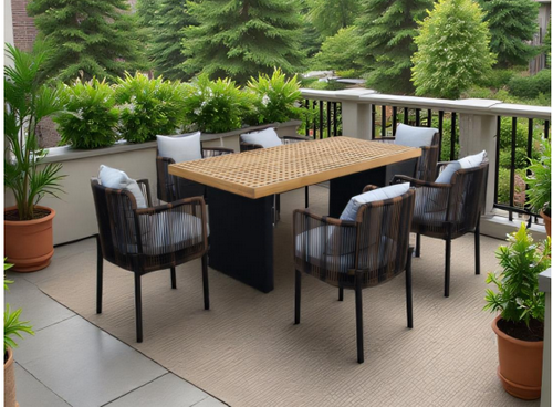 outdoor teak wood  chair  table